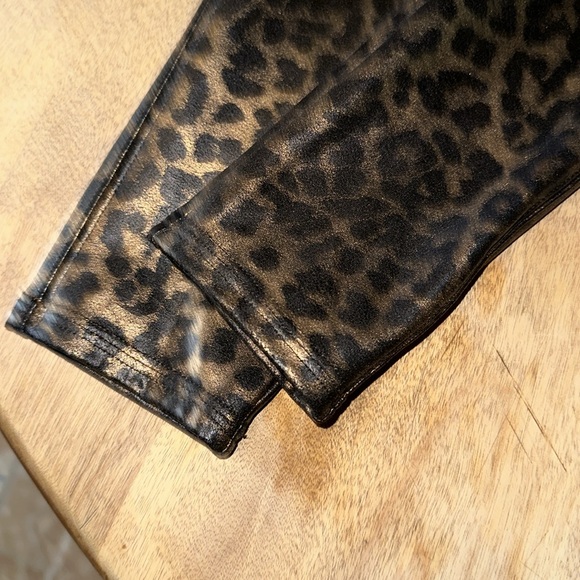 SPANX 20270R High Waist Faux Leather Leggings in Leopard Shine - Picture 8 of 12